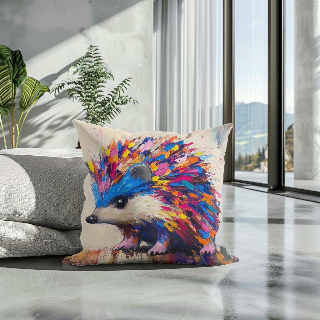 Hedgehog Symphony Cotton Cushion