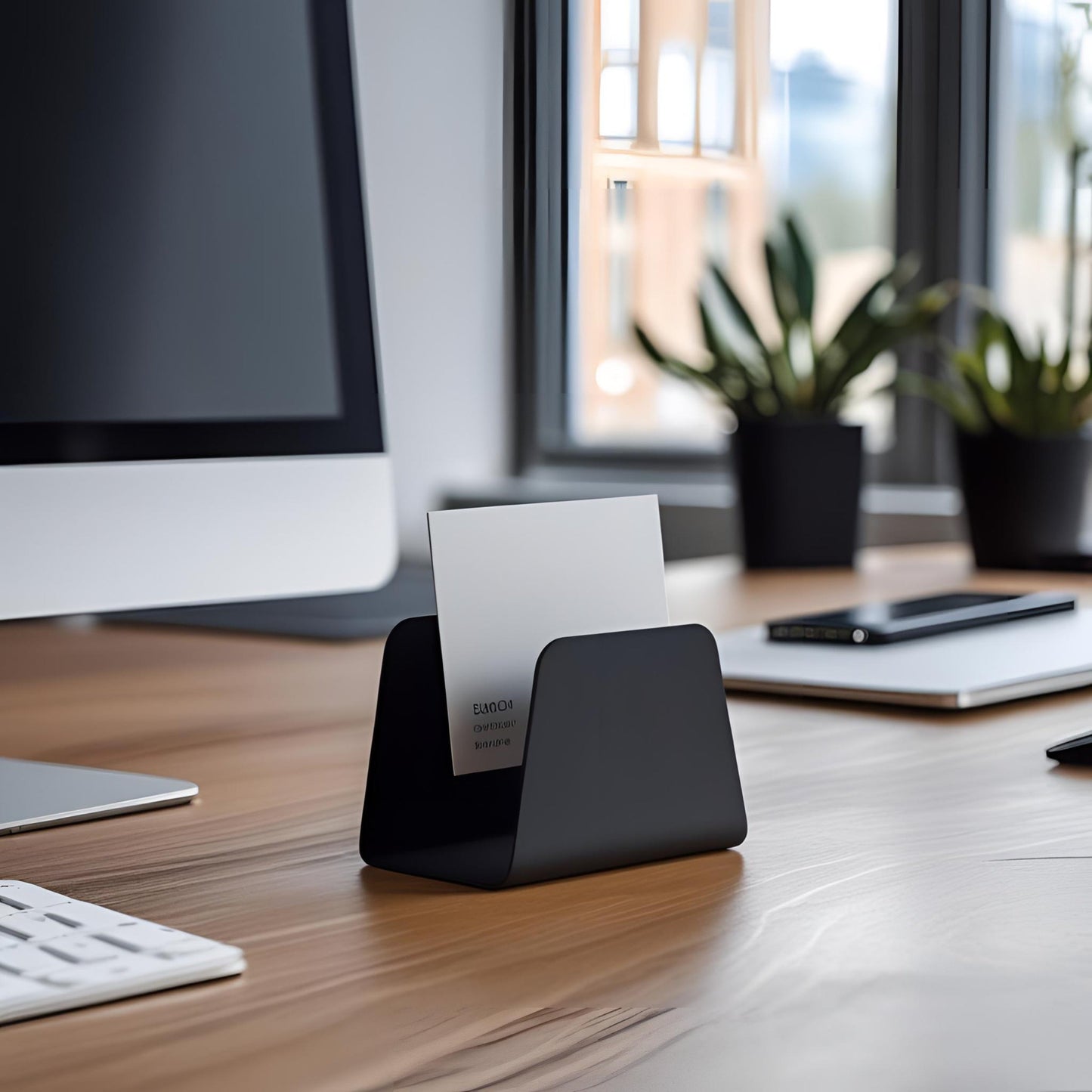 Modern Business Card Holder – Stylish Desk Organiser