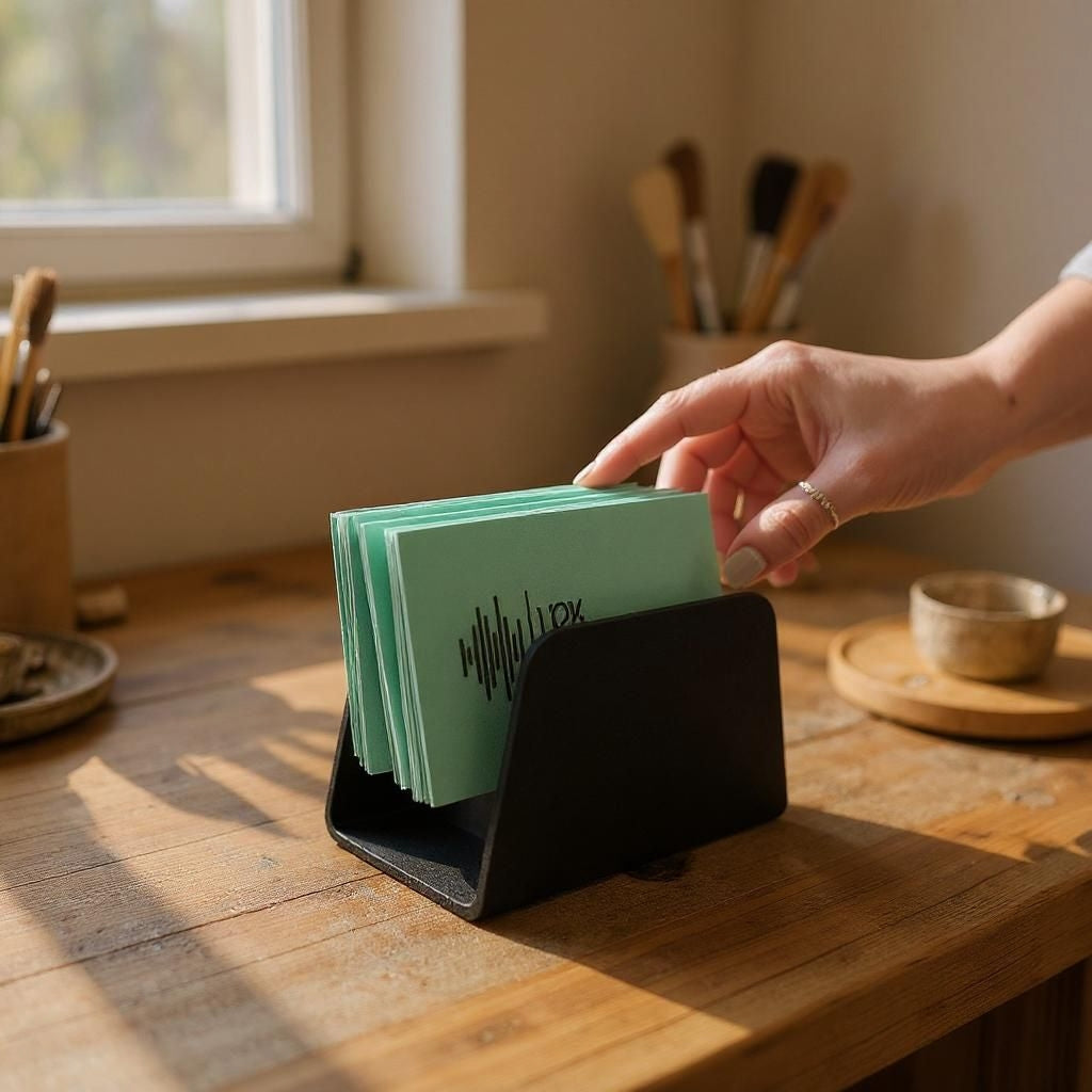 Modern Business Card Holder – Stylish Desk Organiser