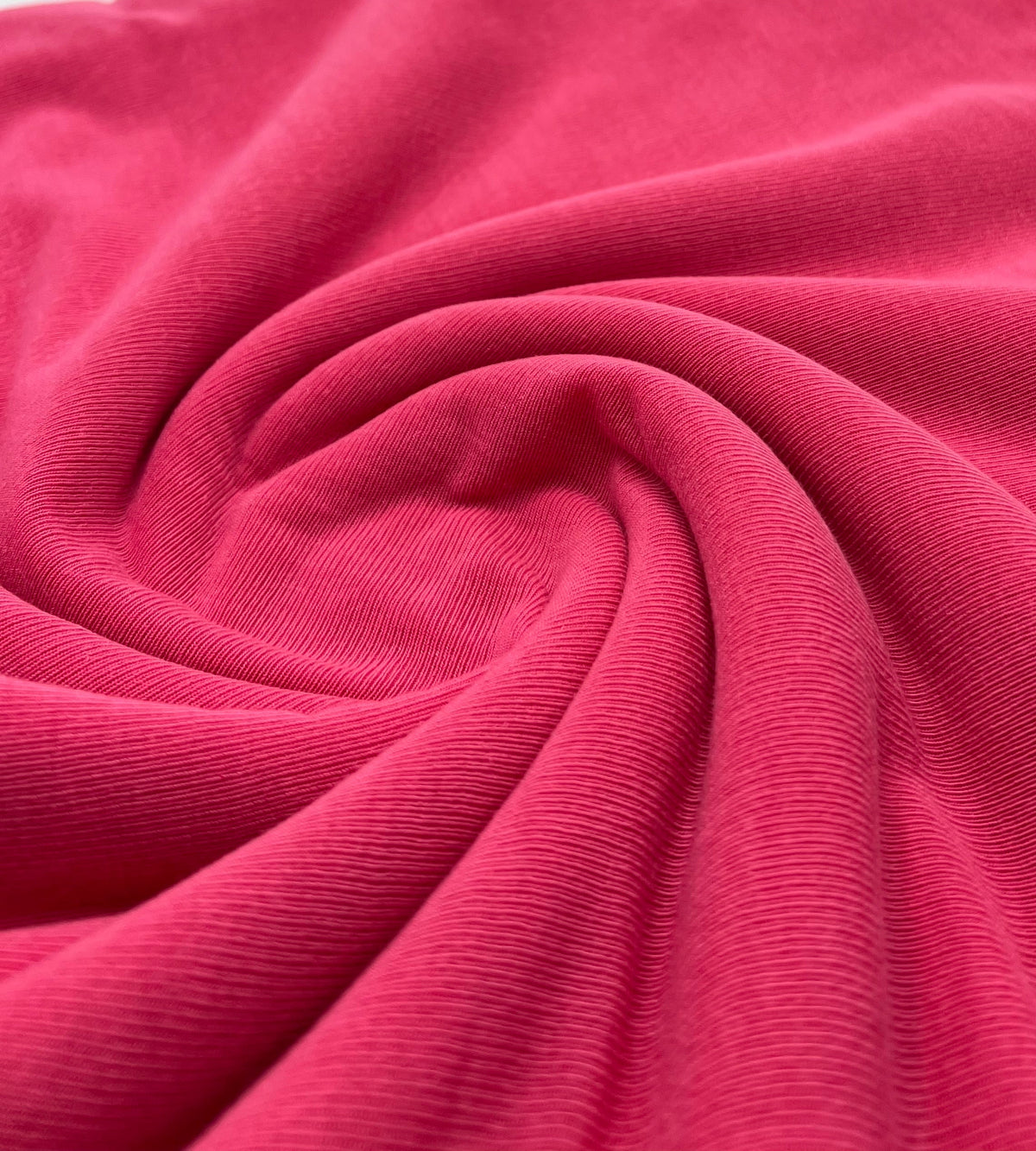 Hot Pink Lightweight Melange Knit Stretch Fabric