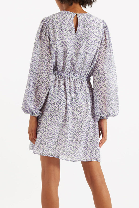 Belynda Rosetta Long Sleeve Mini Dress