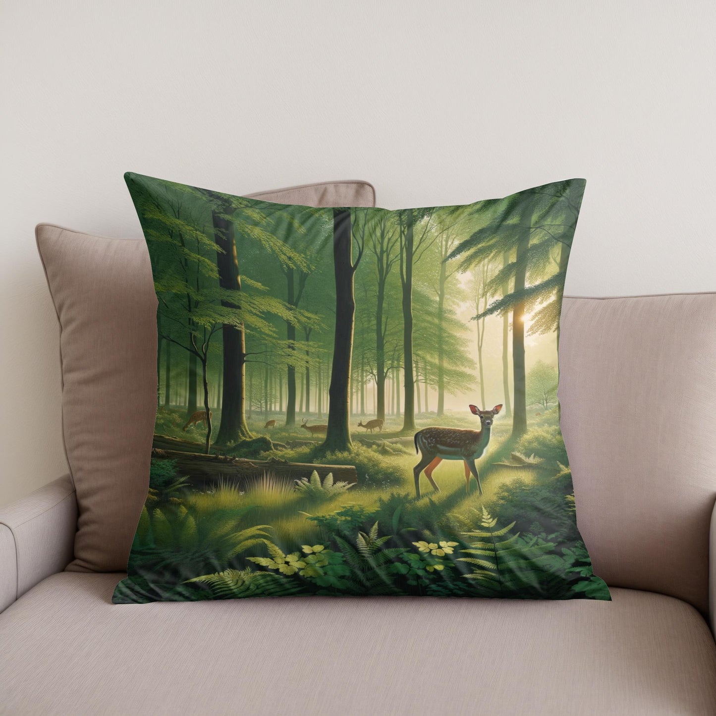 Dawn Forest Cotton Cushion