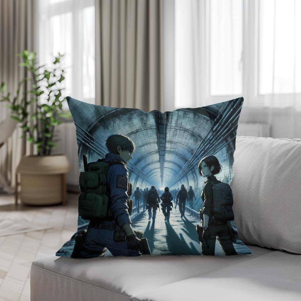 Subterranean Secrets Cotton Cushion