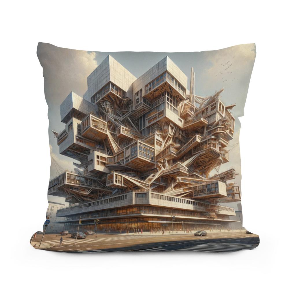 Deconstructivist Muse Cotton Cushion