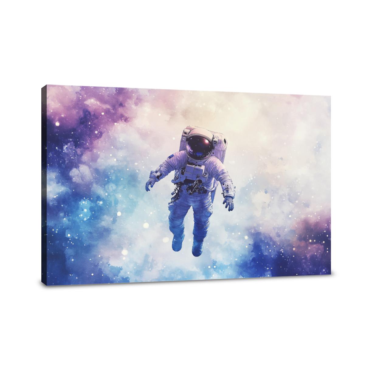 Astronaut's Celestial Canvas