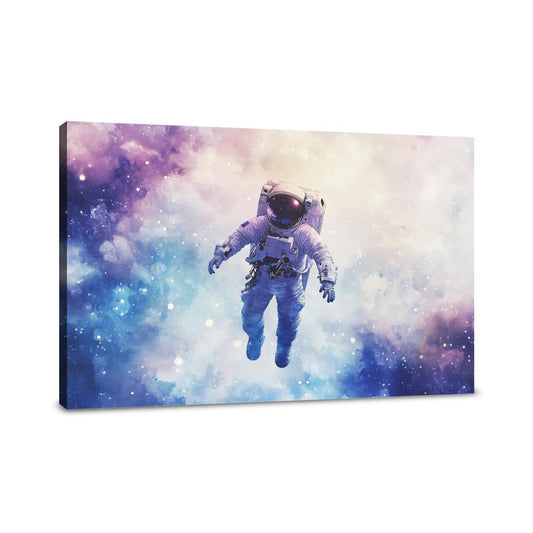 Astronaut's Celestial Canvas