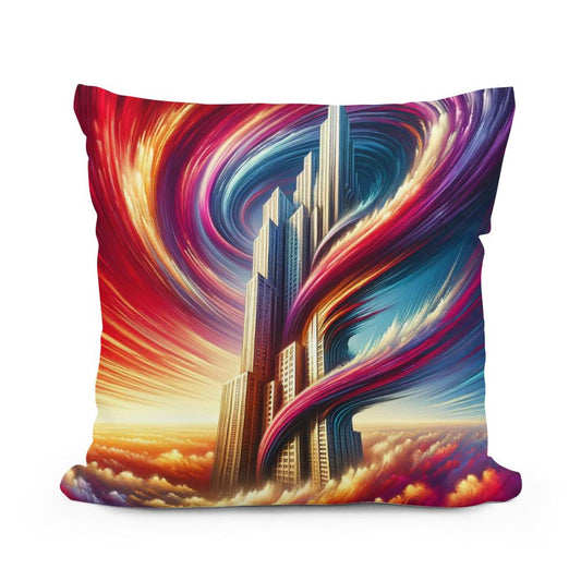 Surreal Heights Cotton Cushion