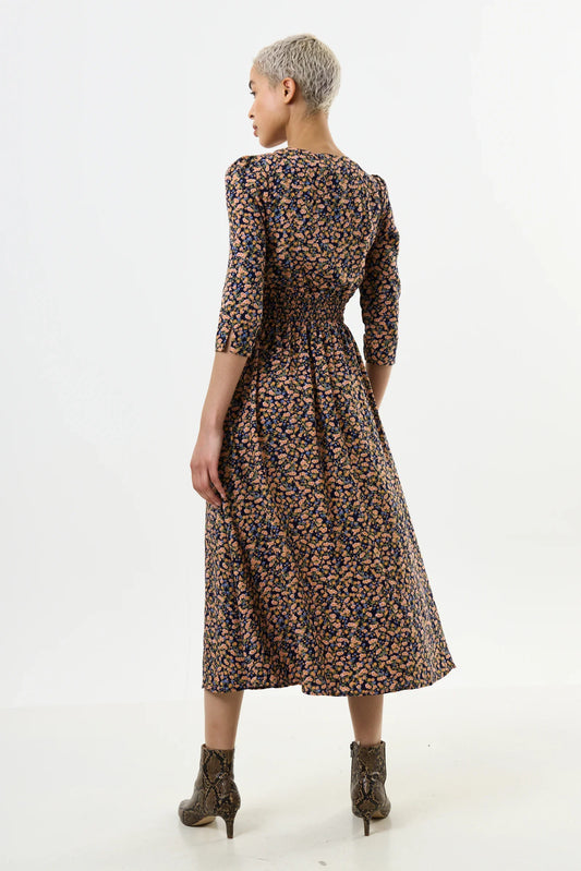Birte Spring Ditsy Print Midi Dress