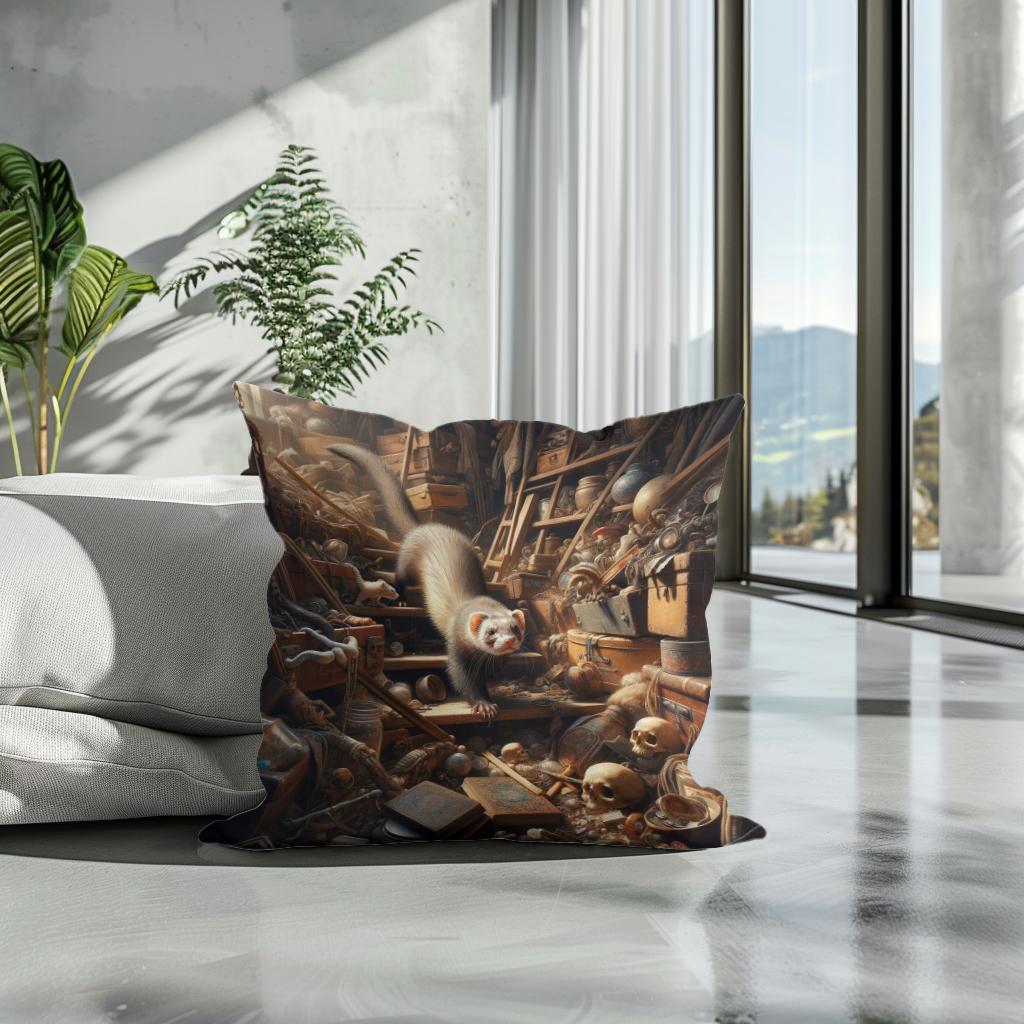 Attic Explorer Cotton Cushion