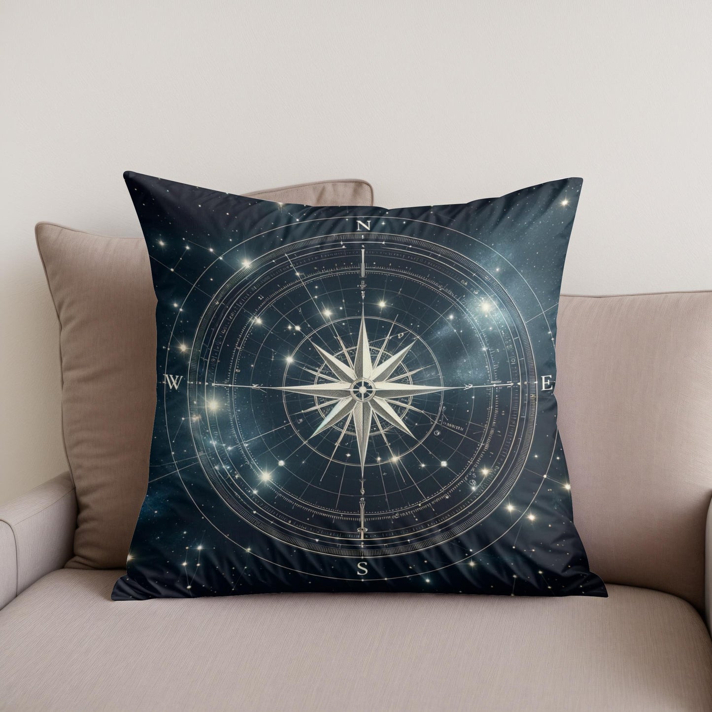 Celestial Compass Cotton Cushion