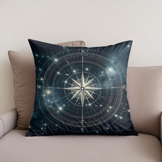 Celestial Compass Cotton Cushion