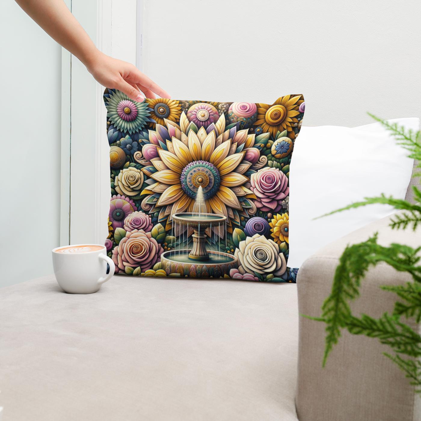 Blossom Tapestry Cotton Cushion