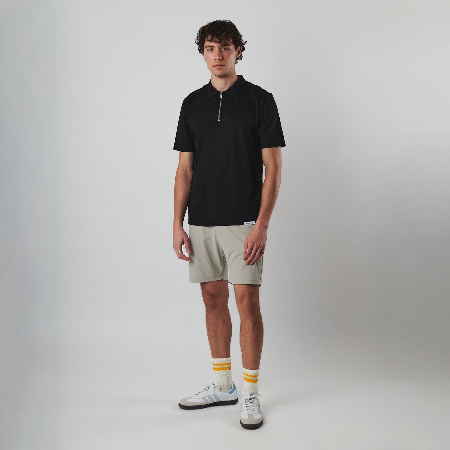 Tailored 4 Way Stretch Shorts - Grey