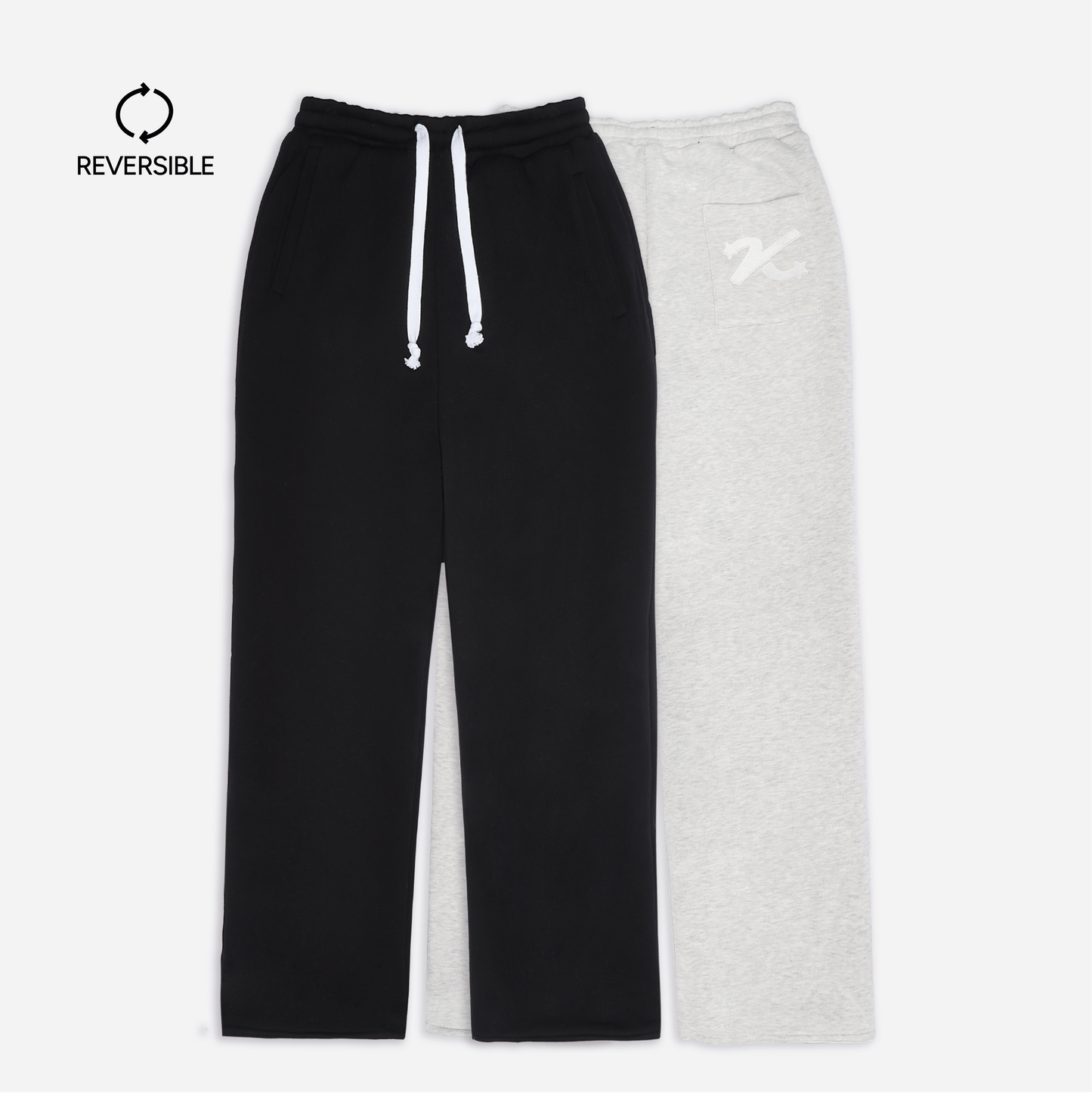 GREY/BLACK REVERSIBLE BOTTOMS