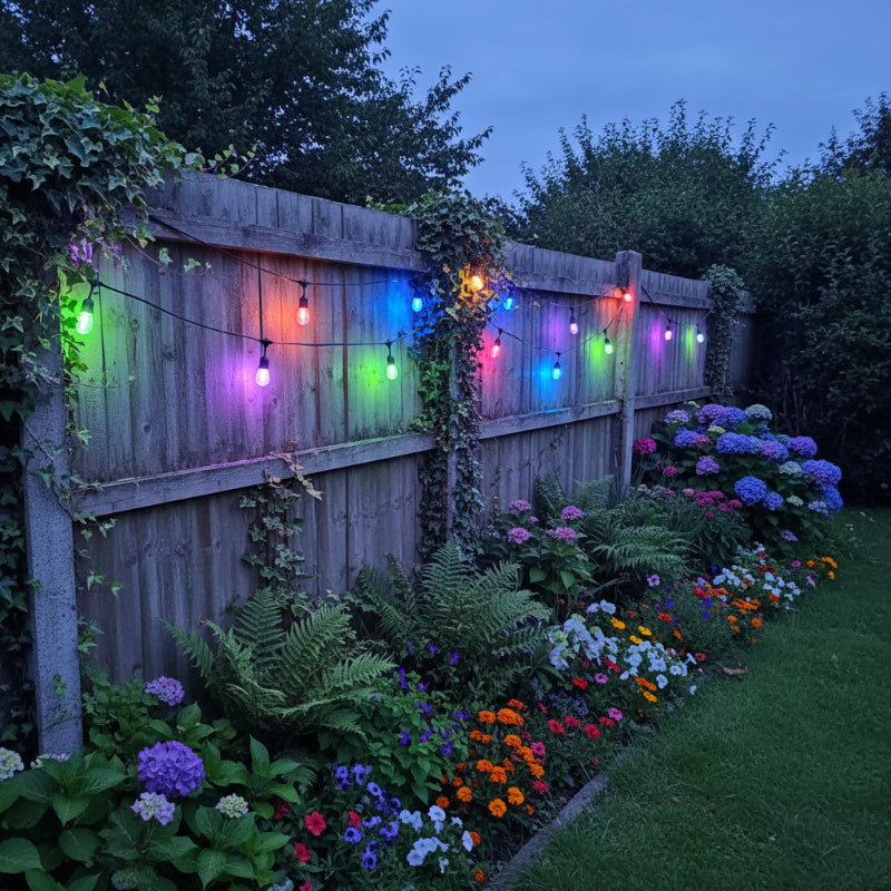15M / 49FT Multi-Colour Outdoor Elite Festoon LED Heavy Duty Outdoor String Lights