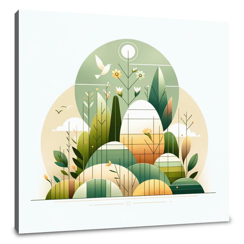 Easter Minimalist Harmony Canvas