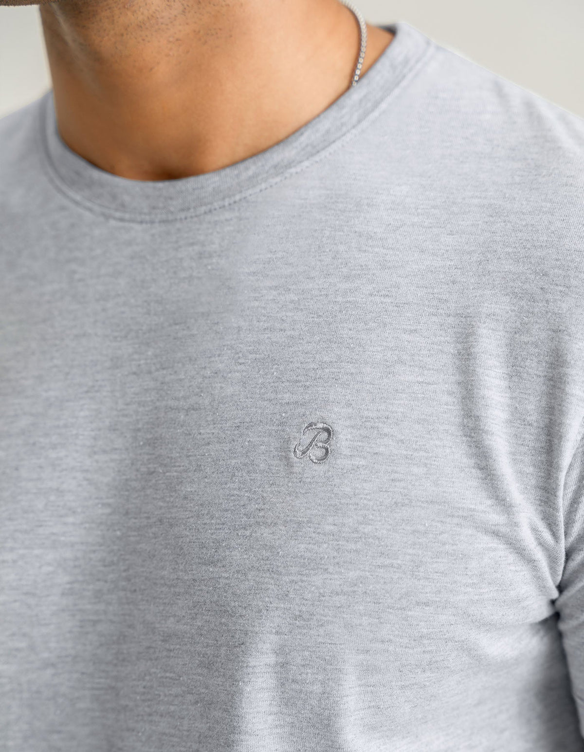 Heather Grey Premium Cotton Tee