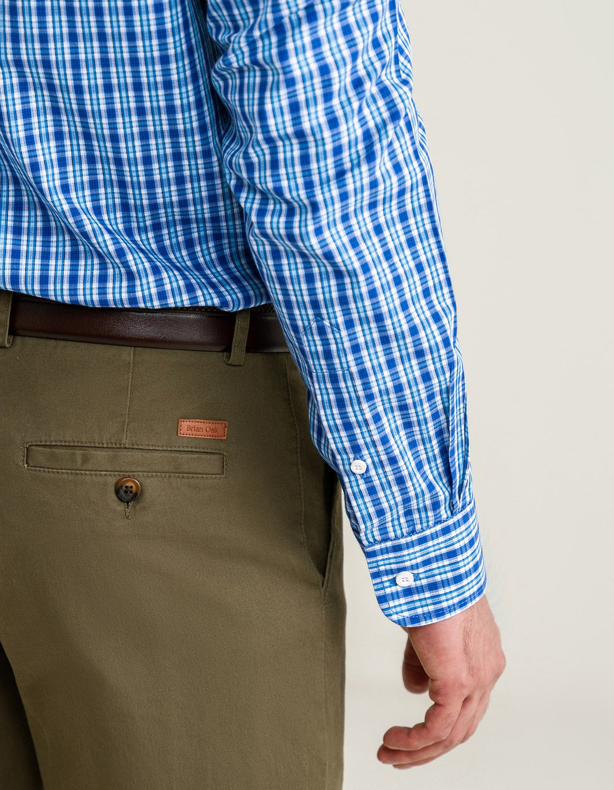 Sky Blue Casual Check Shirt