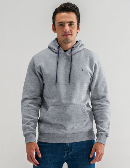 Heather Grey Pullover Fleece Hoodie
