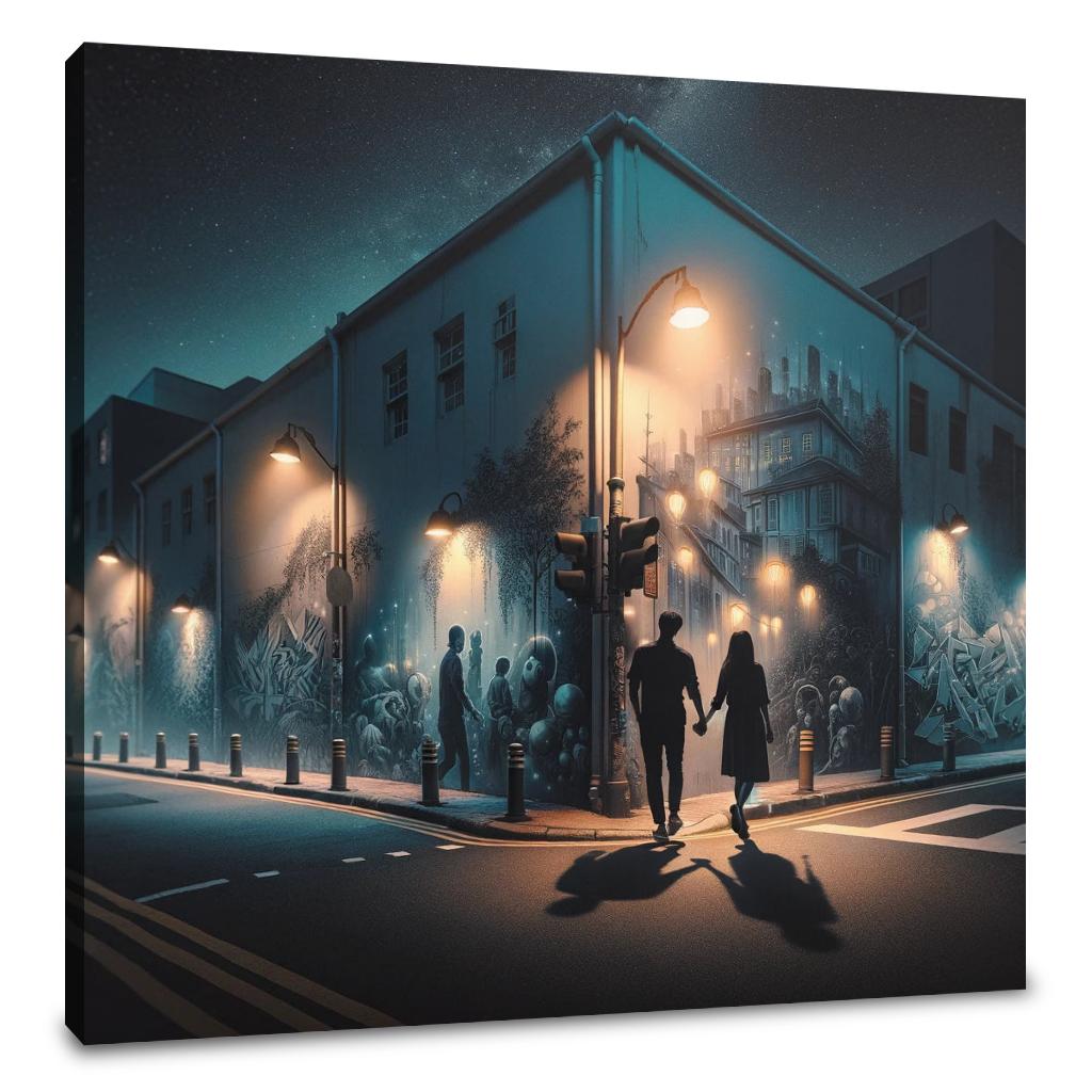 Midnight Mural Walk Canvas