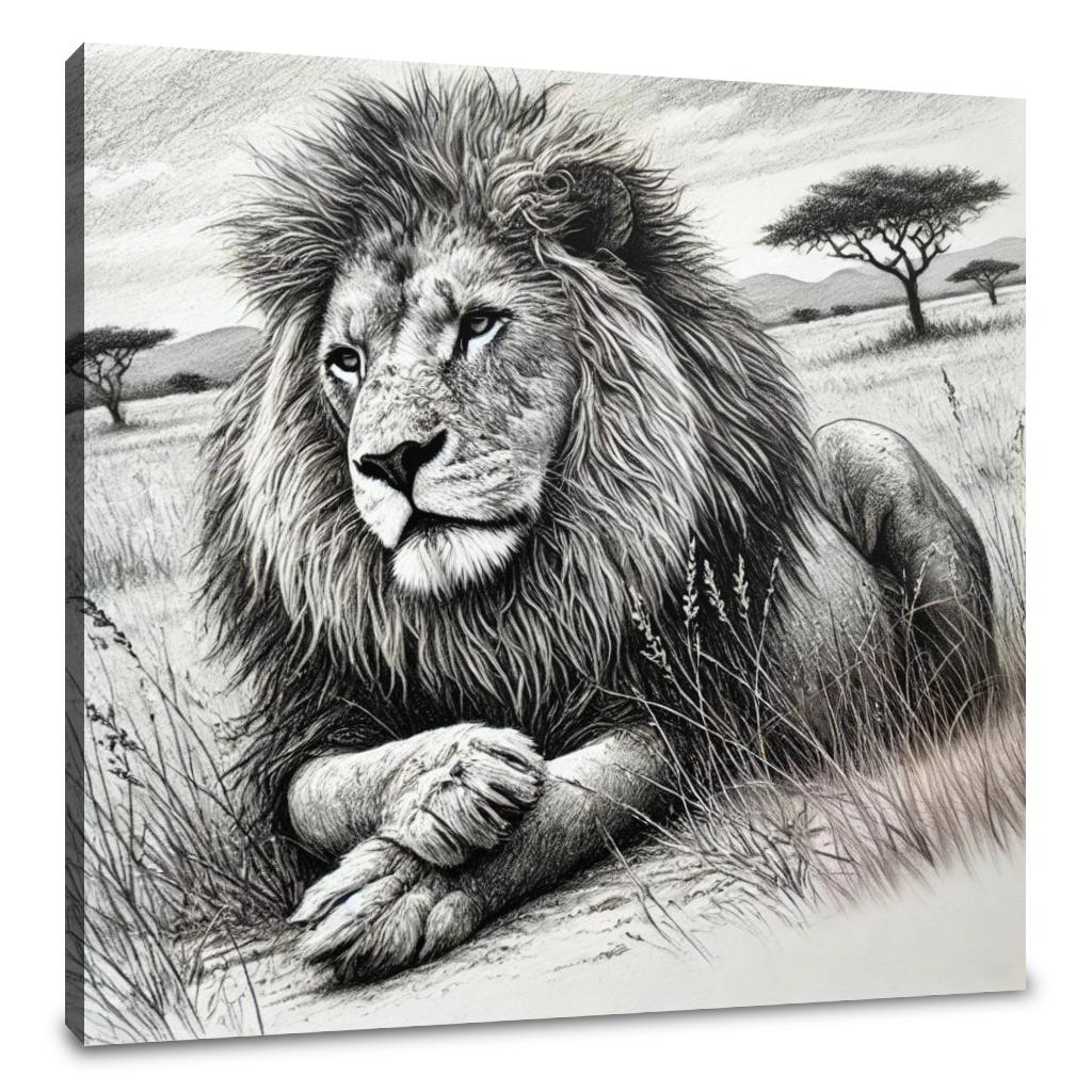 Serene Savannah Majesty Canvas