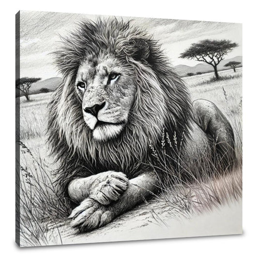 Serene Savannah Majesty Canvas
