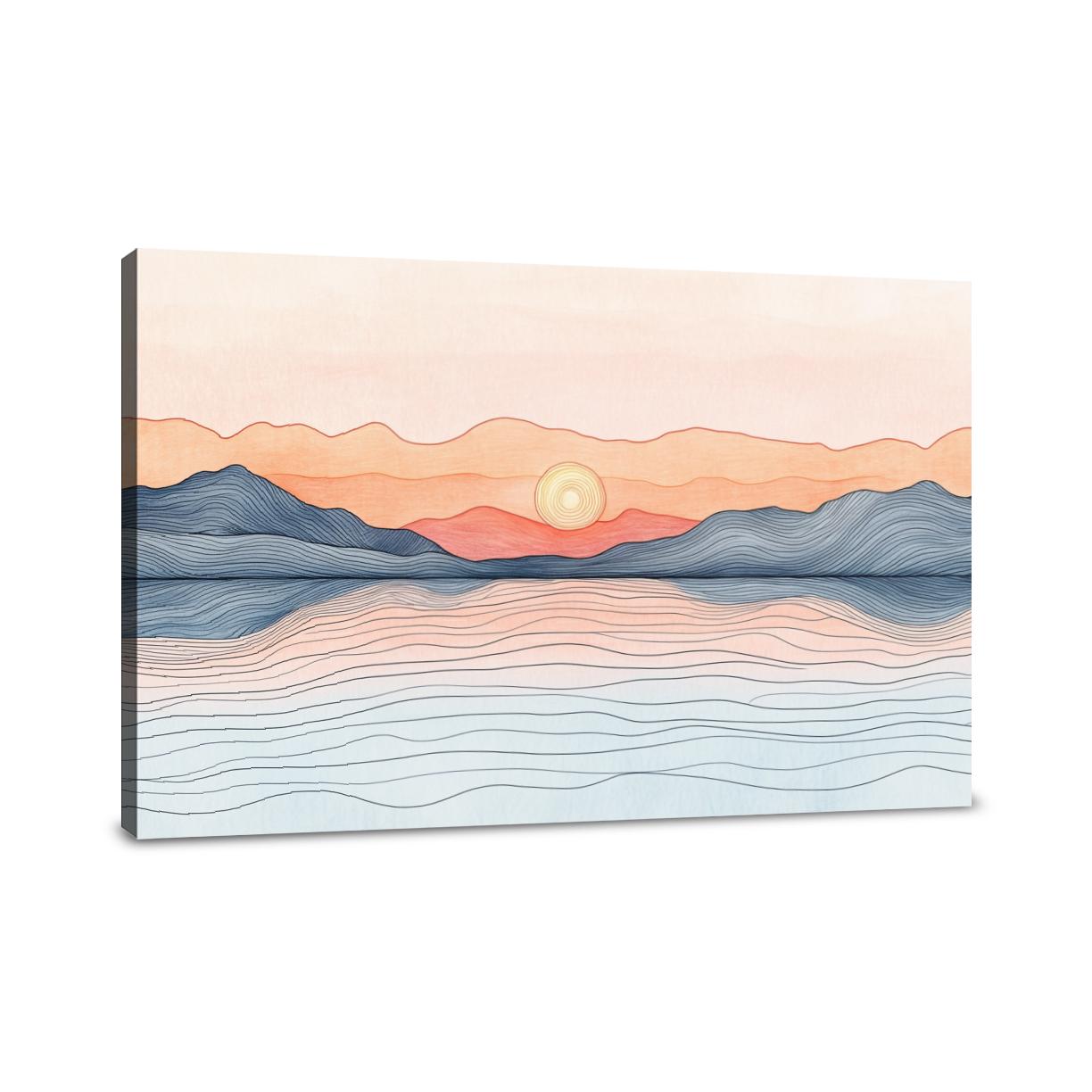 Dawn Reflection Lake Canvas