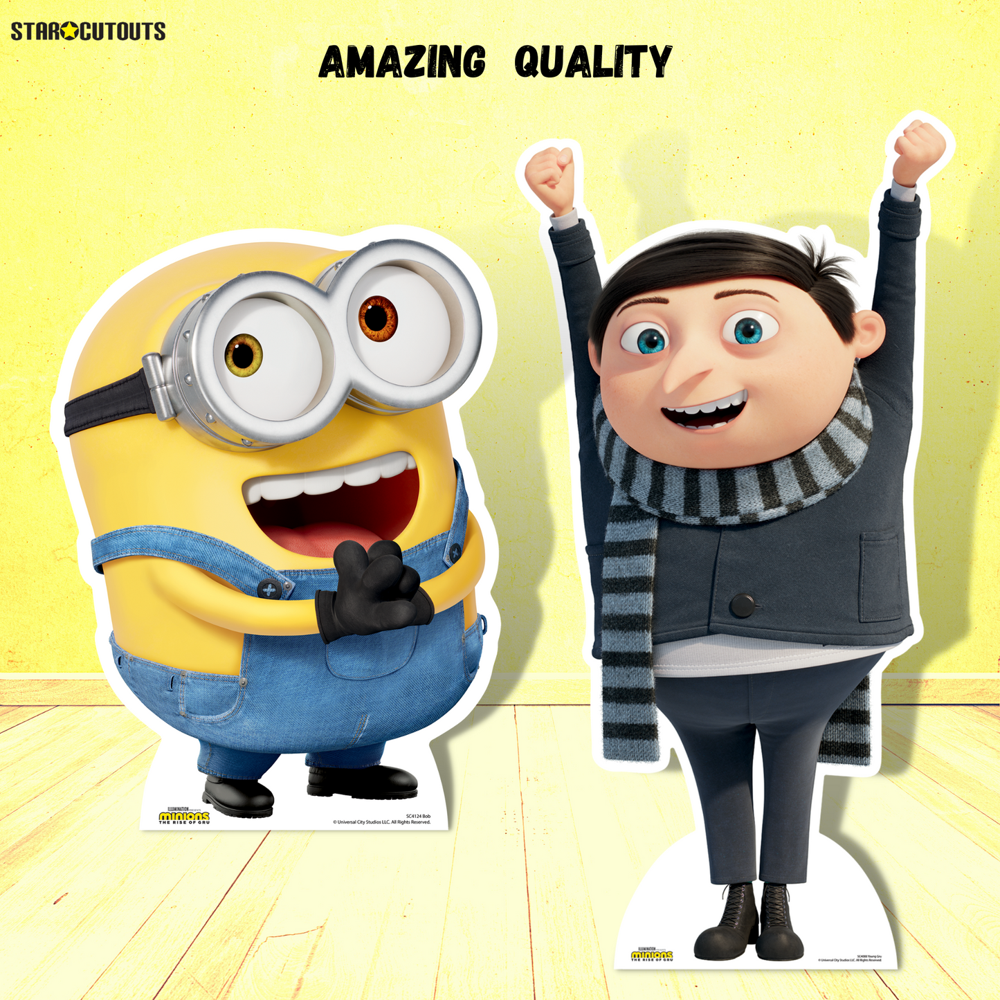 SC4090 Kevin Hippy Minions 2 Cardboard Cut Out Height 95cm