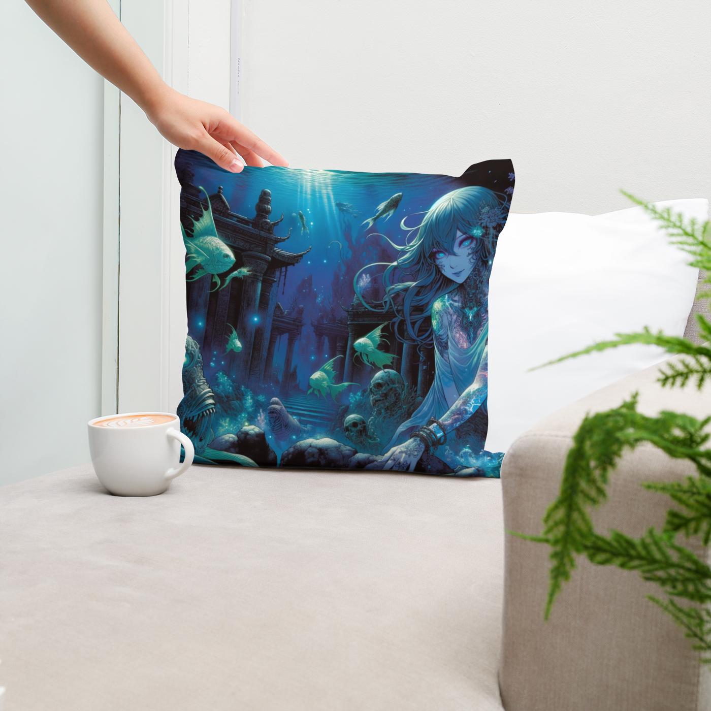 Abyssal Guardian Cotton Cushion