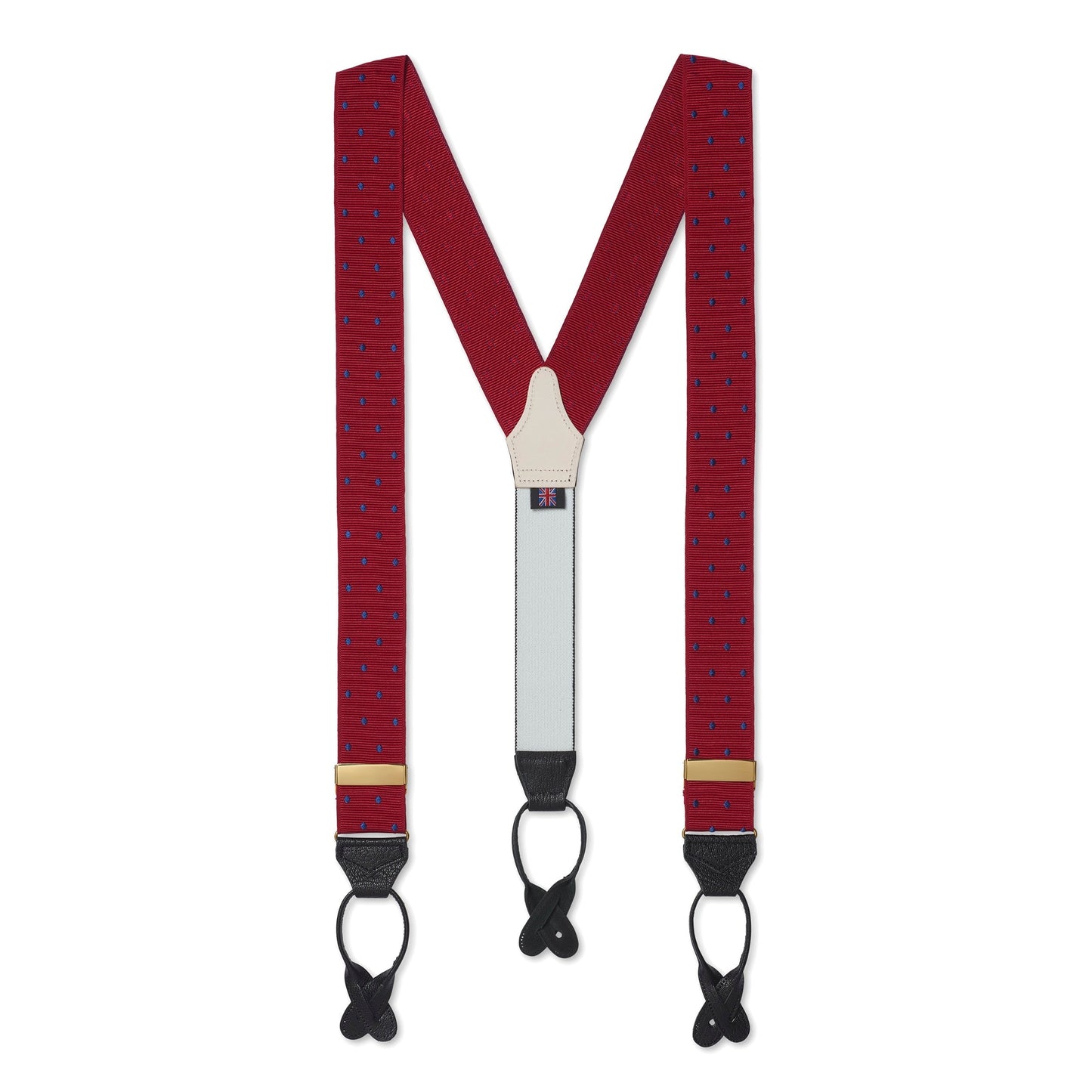 Red & Blue Spot Moire Braces