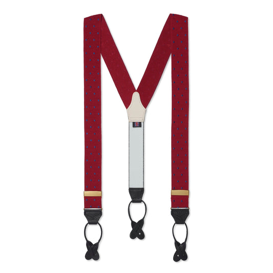 Red & Blue Spot Moire Braces