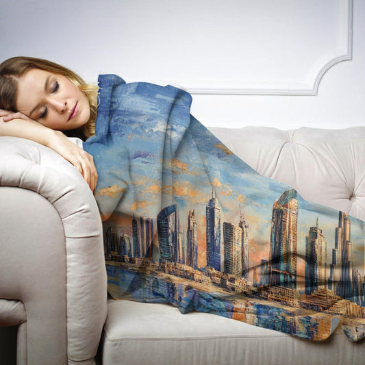 Dubai Skyline Blanket