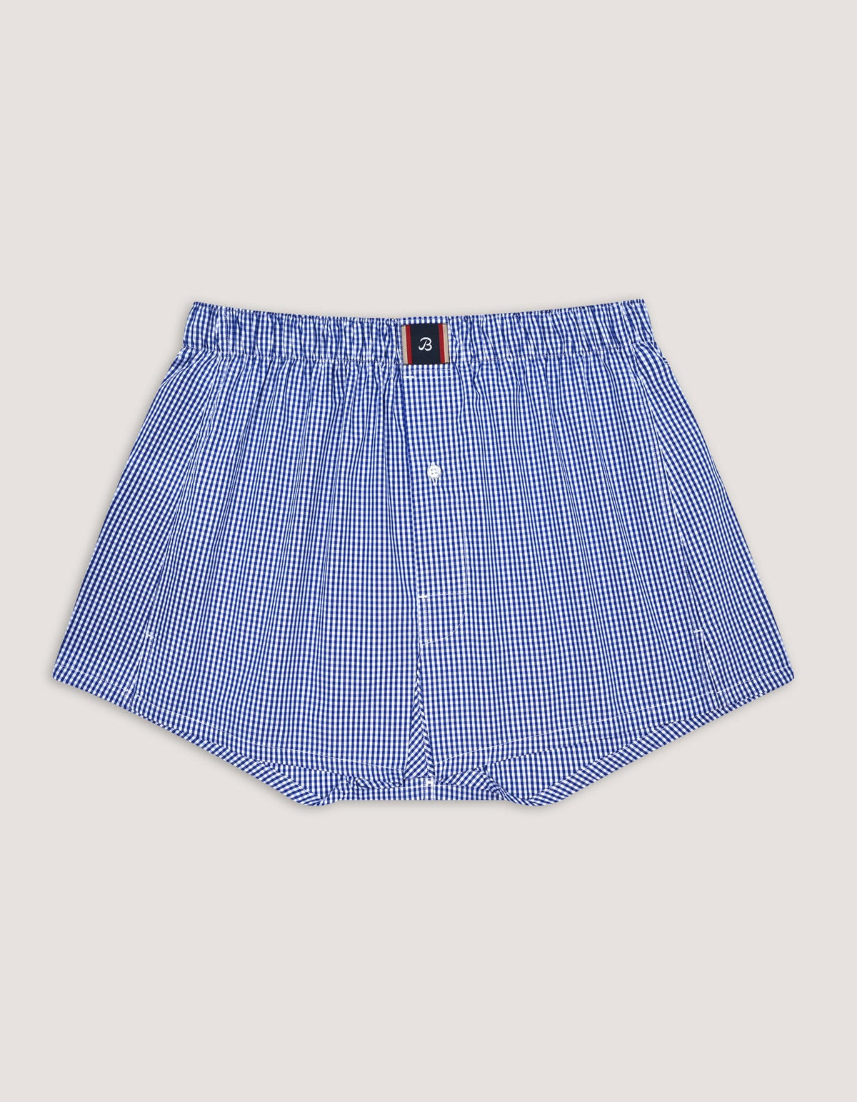 Royal Blue Woven Check Boxer