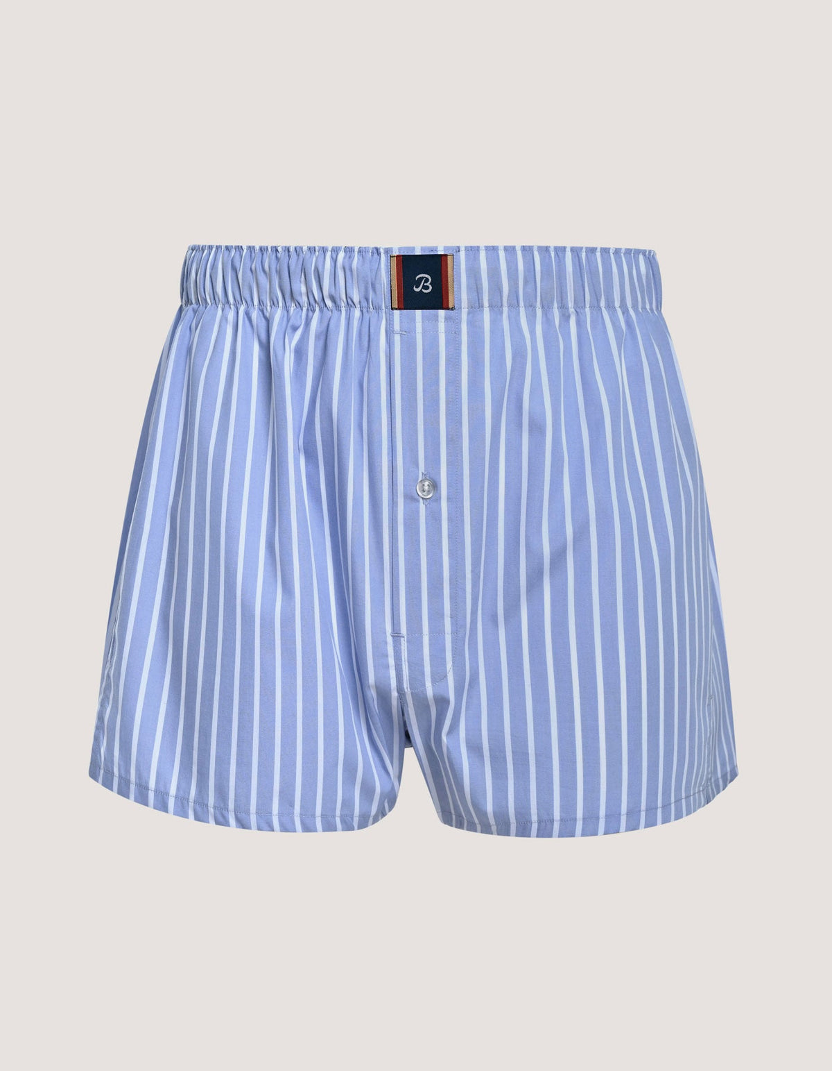 Sky Blue Striped Woven Boxer