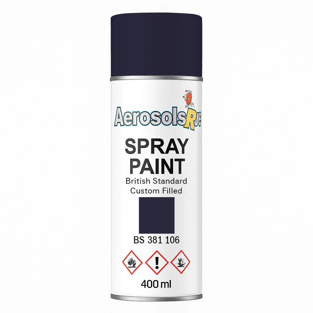 British Standard 381C 106	Royal blue 400ml Aerosol Available in any Finish