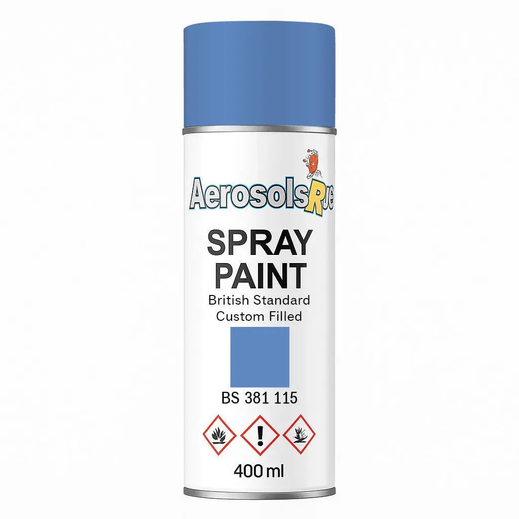 British Standard 381C 115 Cobalt blue 400ml Aerosol Available in any Finish