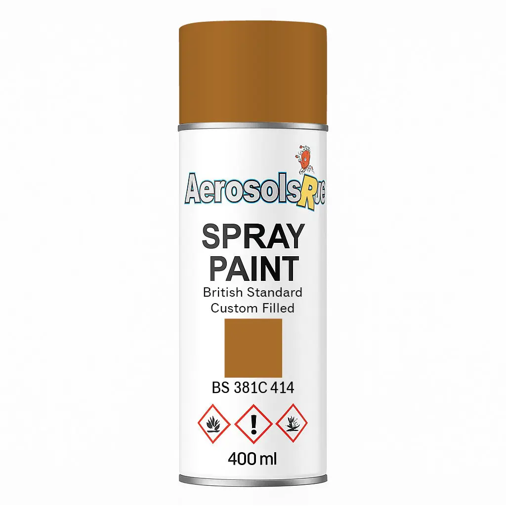 381C 414 Golden brown 400ml Aerosol Available in any Finish