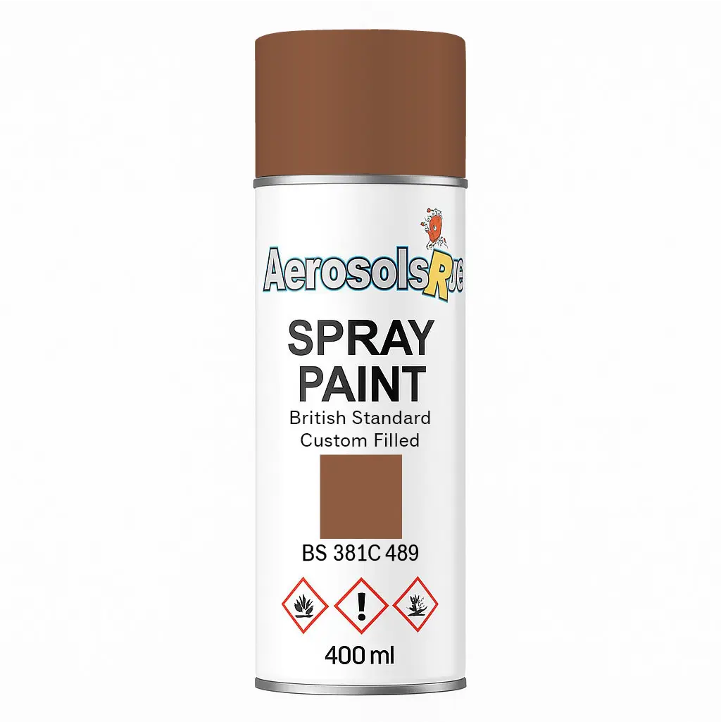 381C 489 Leaf brown 400ml Aerosol Available in any Finish