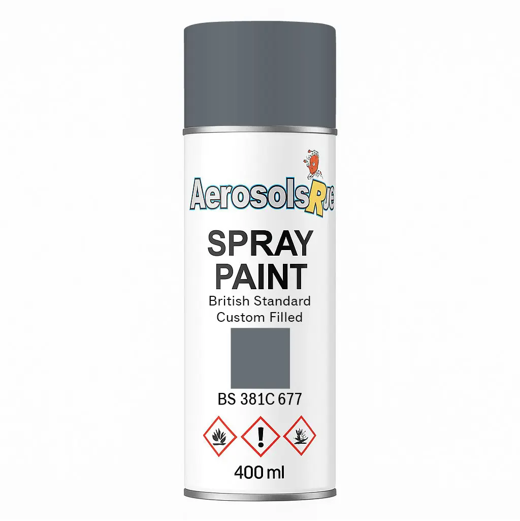 381C 677 Dark weather-work grey 400ml Aerosol Available in any Finish