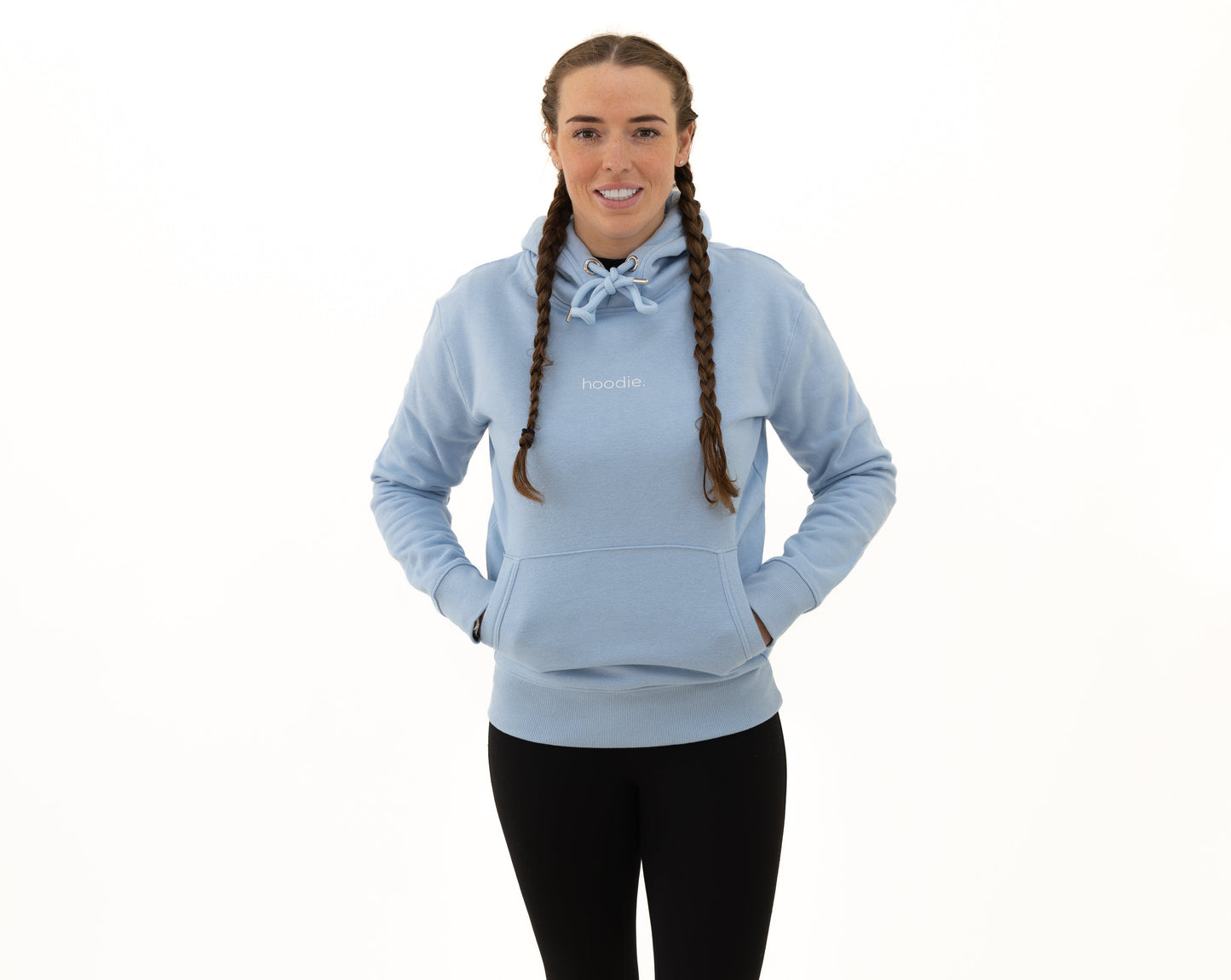 simple. hoodie. light-blue.