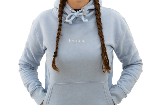 simple. hoodie. light-blue.