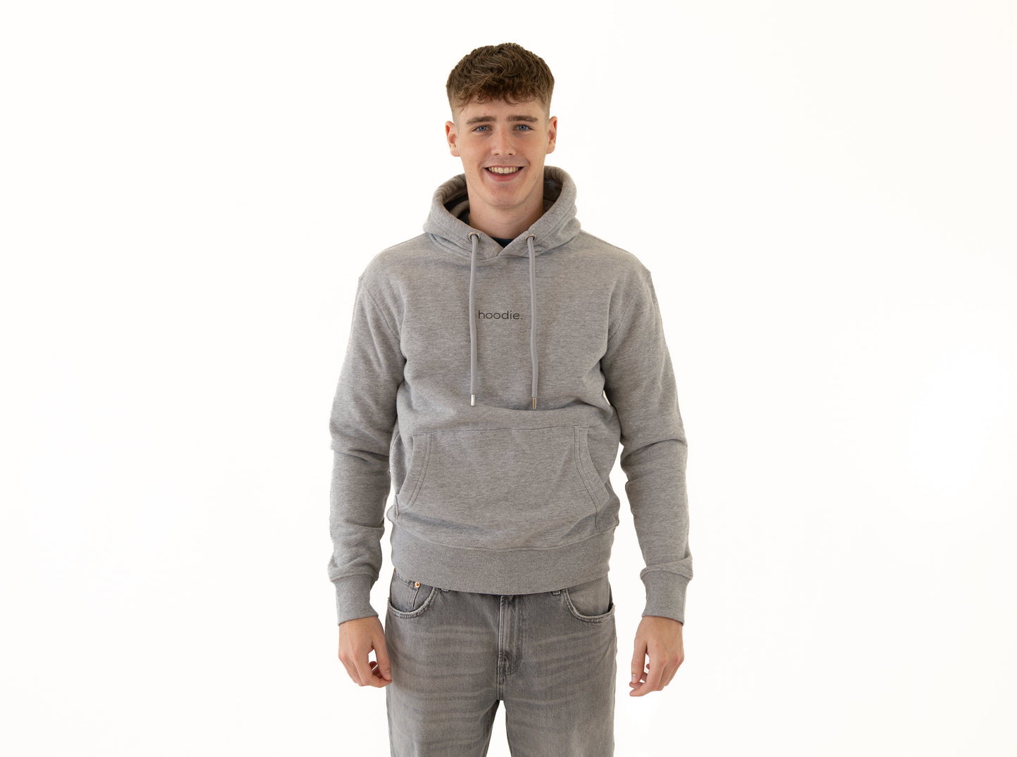 simple. hoodie. grey-marl.