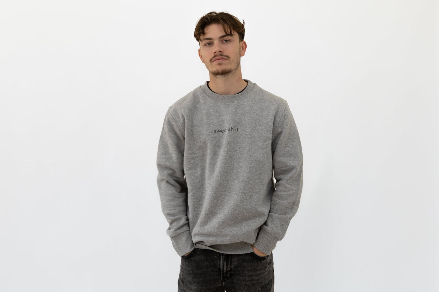 simple. sweatshirt. grey-marl.