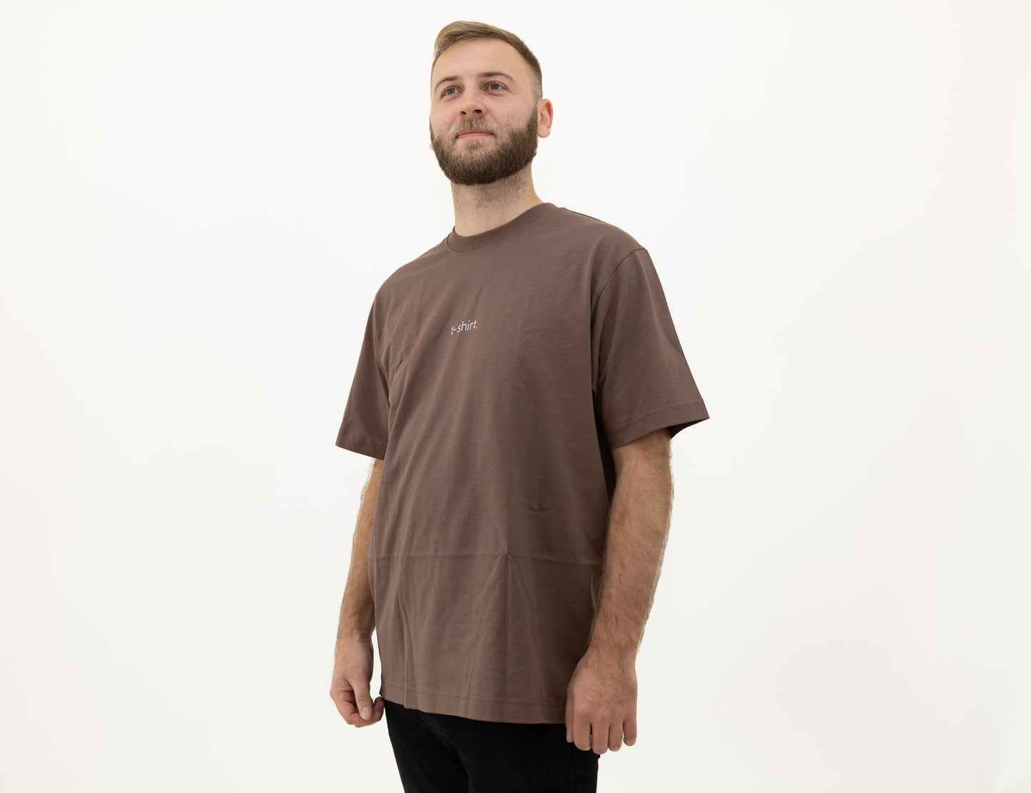 simple. t-shirt. mocha.