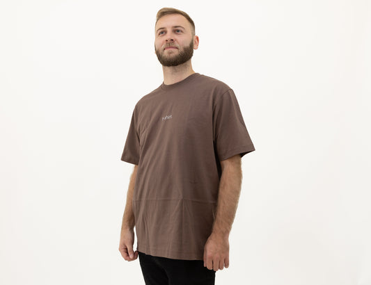 simple. t-shirt. mocha.