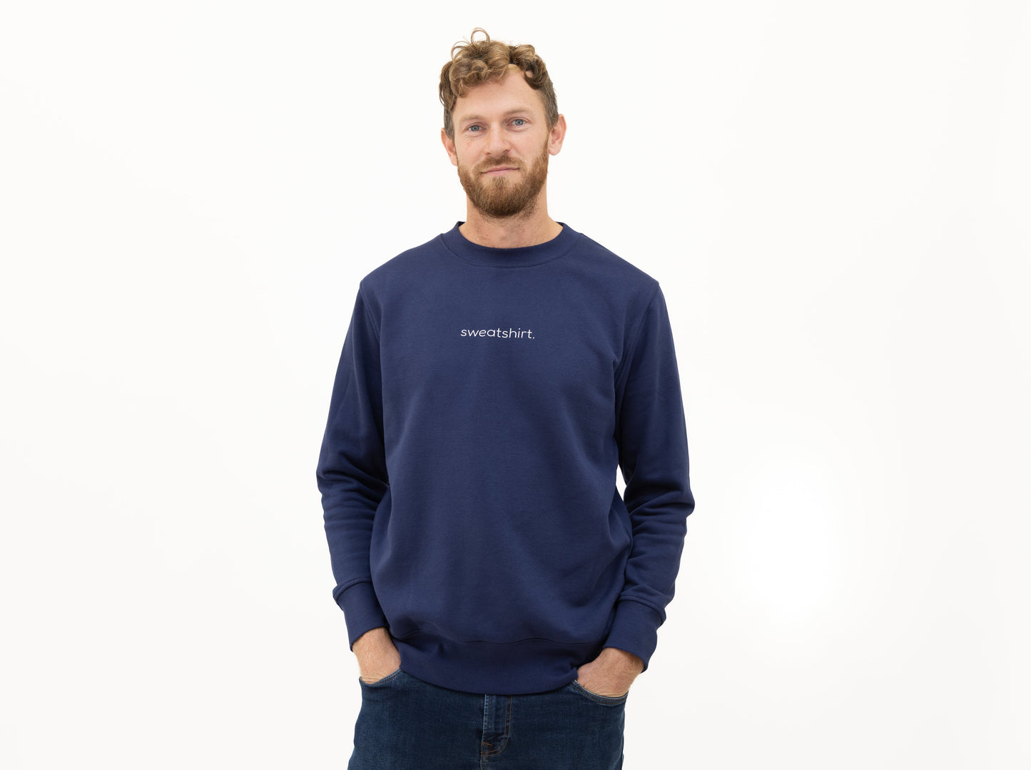 simple. sweatshirt. french-navy.
