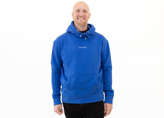 simple. hoodie. royal.