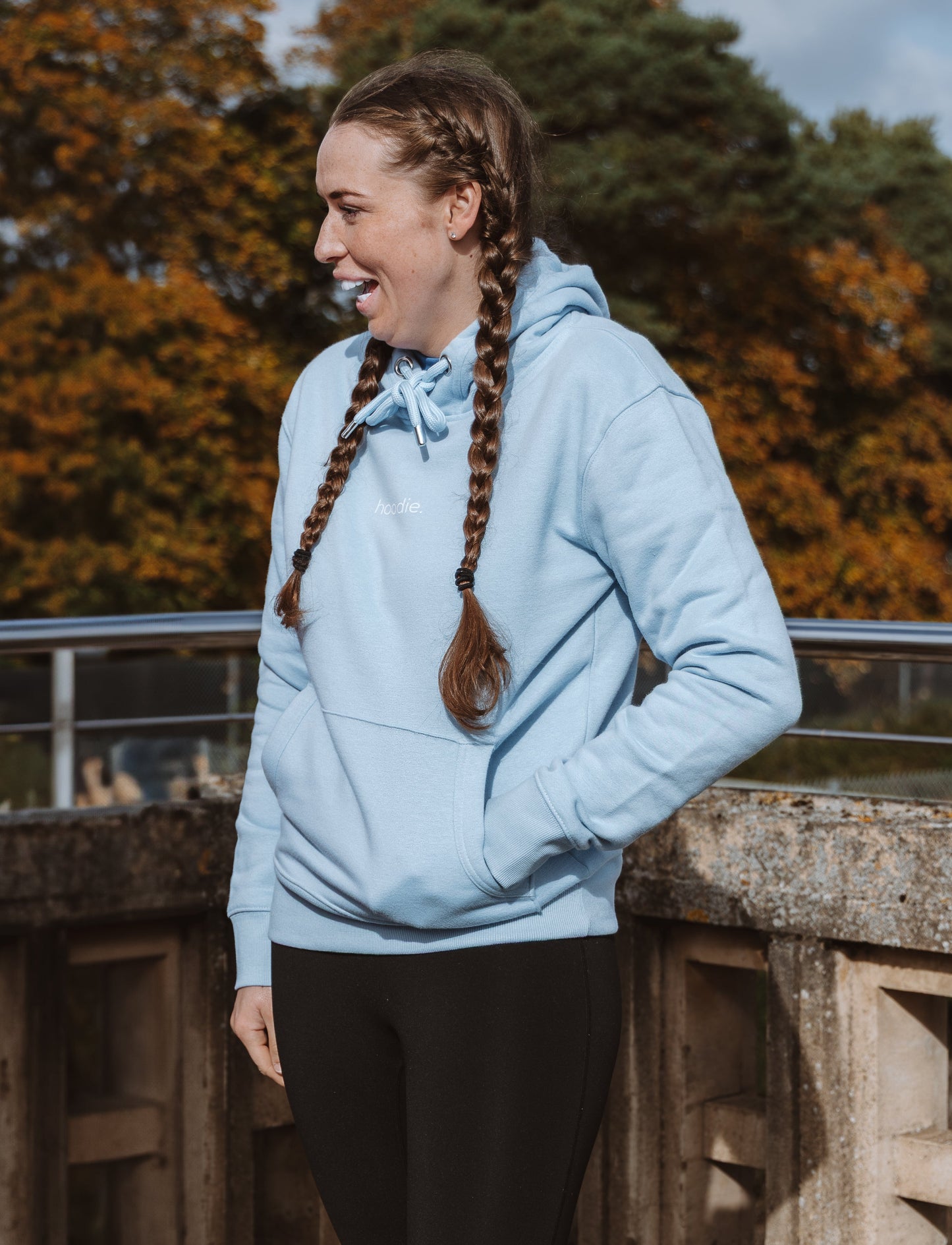 simple. hoodie. light-blue.