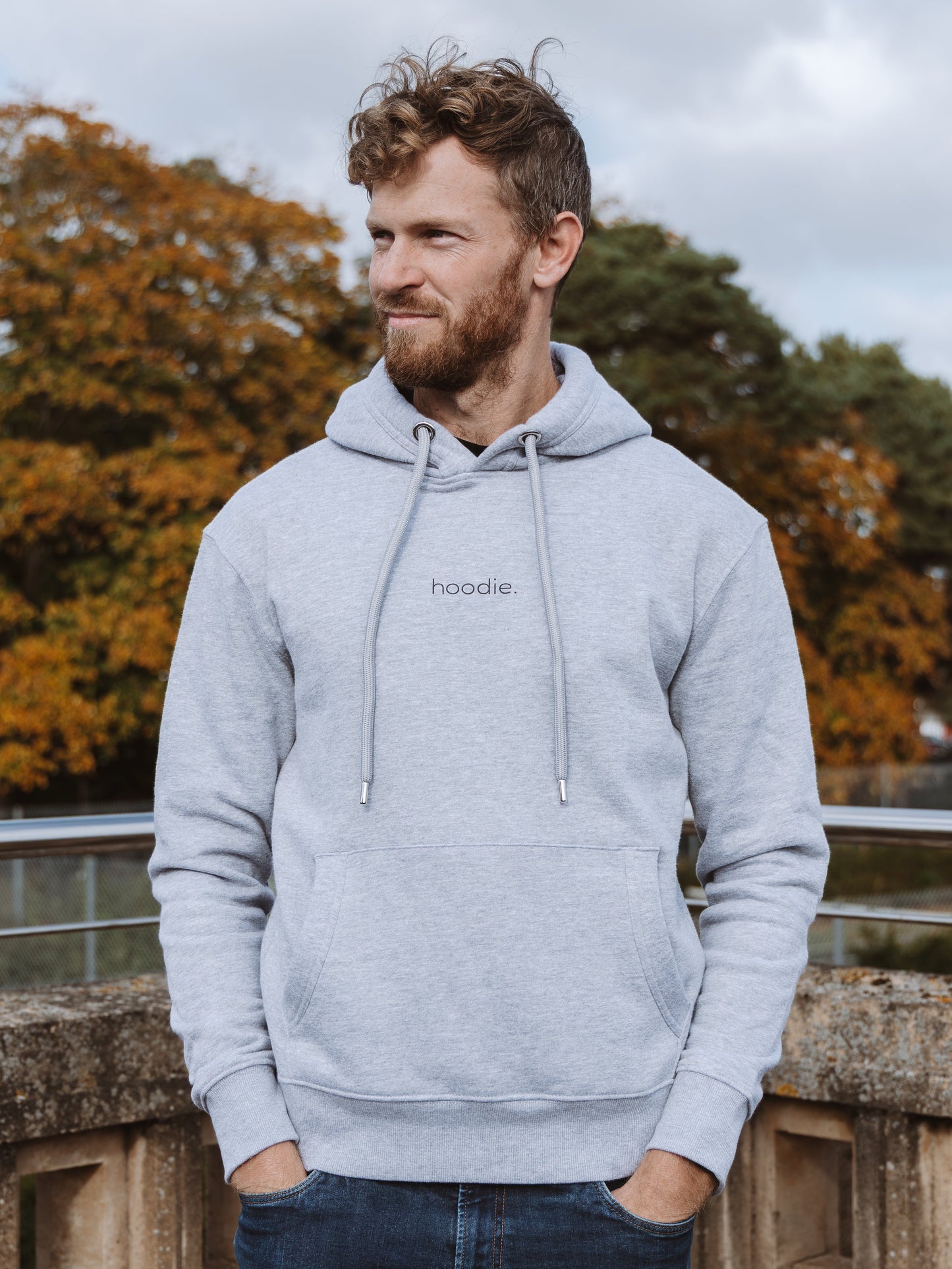 simple. hoodie. grey-marl.