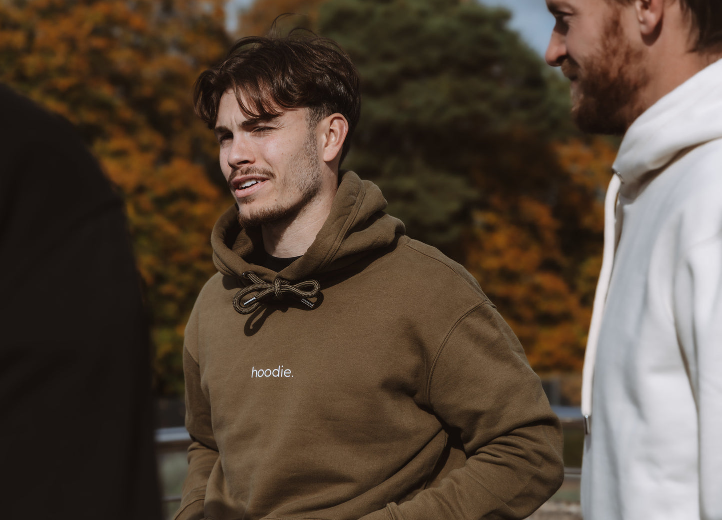 simple. hoodie. khaki.